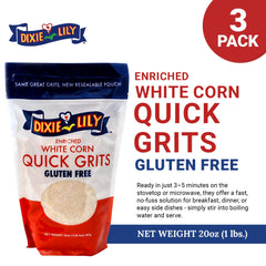 Dixie Lily grits en tazón servido con mantequilla, sabor reconfortante