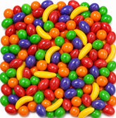 DM Sweets bolsa frontal mostrando mezcla de frutas, ideal para eventos