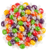 DM Sweets bolsa frontal mostrando 2 lb y variedad de colores, conveniencia