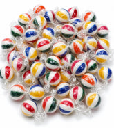 DM Sweets frontal del paquete de caramelos jumbo cherry, ideal para eventos