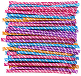 DM Sweets paquete frontal mostrando 120 pajillas y variedad de colores