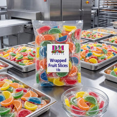 DM Sweets rodajas en una taza para comparar tamaño y porciones fácilmente
