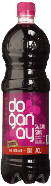 Doganay Hot Turnip Juice botella frontal mostrando formato 1.0L y presentación atractiva