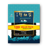 DOKDO SUPPLY paquete frontal de Blue Ocean Nori con 100 hojas, conveniencia para cocinar