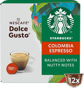 Dolce Gusto Starbucks Colombia envase frontal mostrando pack y beneficios