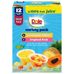 Dole envase frontal mostrando la marca y conveniencia