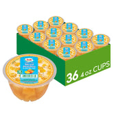 Dole vaso frente con duraznos en jugo 100% para snack listo