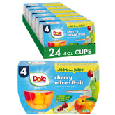 Dole frente pack de 24 vasos, almacenamiento fácil y porciones listas