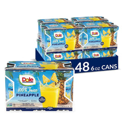 Dole frente del pack de latas mostrando conveniencia y porciones individuales