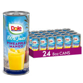 Dole lata frontal piña mango mostrando diseño y conveniencia