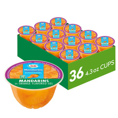 Dole vaso de mandarina frente del empaque mostrando marca y porción
