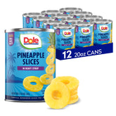 Dole lata frontal con rodajas de piña, práctico y listo para usar