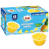 Dole tarrina frontal mostrando piña lista para llevar y conveniencia