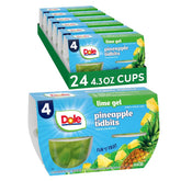 Dole taza frontal de piña en gel con lima, presentación y conveniencia