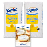 Domino frente del empaque 2 lb mostrando presentación y beneficio de almacenamiento