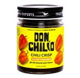 Don Chilio frasco frontal mostrando la marca y tamaño, ideal para almacenar condimento