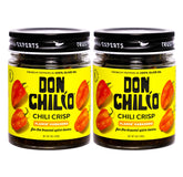 Don Chilio frasco frontal mostrando etiqueta y color atractivo, realza sabor