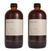Dona Chai frente de la botella mostrando diseño y tamaño beneficioso