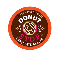Donut Stop empaque frontal mostrando la caja y beneficio conveniencia