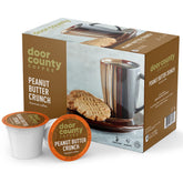 Door County Coffee caja frontal con diseño y cantidad, conveniencia inmediata