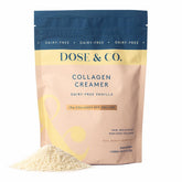 DOSE & CO. envase frontal del creamer vainilla mostrando diseño y tamaño