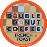 Double Donut Coffee paquete frontal mostrando 24 cápsulas y sabor french toast, conveniencia