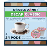 Double Donut Coffee pack frontal mostrando caja y marca, atractivo visual