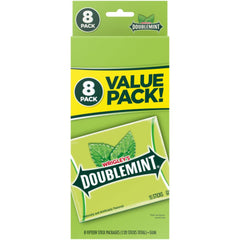 Doublemint frente del paquete mostrando diseño y cantidad de piezas