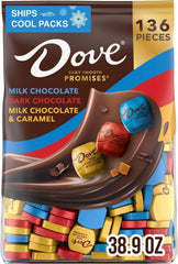 Dove paquete frontal mostrando la bolsa grande y variedad