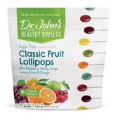 Dr. John's bolsa frontal mostrando 150 paletas, ideal para compartir