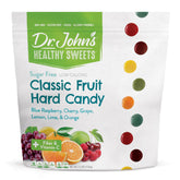 Dr. John's Healthy Sweets bolsa frontal mostrando 252 caramelos y beneficios sin azúcar