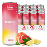 Drink Your Meditation lata Moment frontal mostrando etiqueta y beneficio relajante