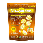 Drizzilicious empaque frontal mostrando diseño y tamaño del snack
