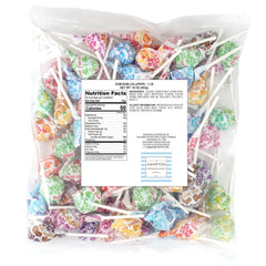 The Hampton Popcorn Company primer plano de piruleta envuelta con claridad