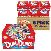 Dum Dums frente de la caja de exhibición muestra 120 unidades y facilita reposición