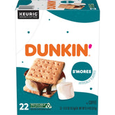 Dunkin' caja frontal S'mores mostrando diseño atractivo y conveniencia