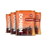 Dunkin' canister frontal mostrando etiqueta y tamaño práctico