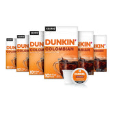 Dunkin’ empacado frontal mostrando 60 cápsulas, conveniencia para el hogar