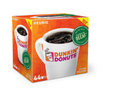 Dunkin' caja frontal de 44 cápsulas mostrando el empaquetado y la cantidad