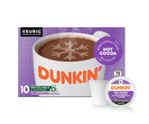 Dunkin' frente del empaque caja de 10 cápsulas, conveniencia inmediata