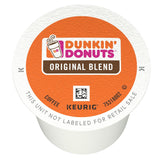 Dunkin' caja frontal con 32 K-Cups mostrando diseño y conveniencia