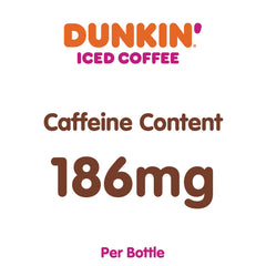 Dunkin' vista angular de la botella que resalta el envase práctico