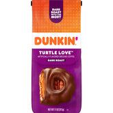 Dunkin' bolsa frontal mostrando diseño y tamaño, facilita identificación