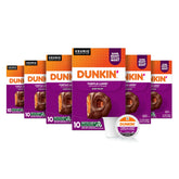 Dunkin' vista frontal del paquete mostrando diseño y beneficio de sabor indulgente