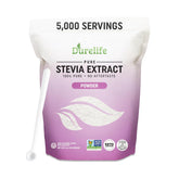 DureLife envase frontal de stevia puro mostrando diseño y cantidad