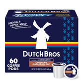 Dutch Bros Coffee caja delante muestra sabor y beneficios