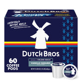 Dutch Bros caja frontal de cápsulas con aporte de sabor consistente