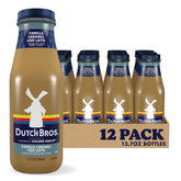 Dutch Bros frente del empaque mostrando botella y atractivo visual