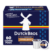 Dutch Bros frente del empaque de 60 cápsulas mostrando beneficios