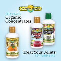 Dynamic Health etiqueta y lista de ingredientes orgánicos legible y limpia